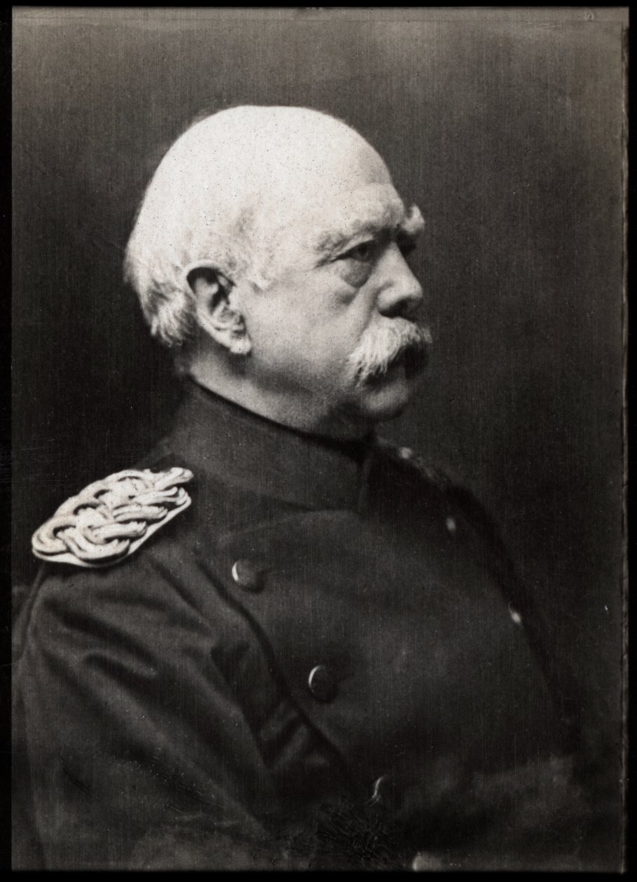 Portrait of Otto von Bismarck, German Prussian statesman by French Photographer