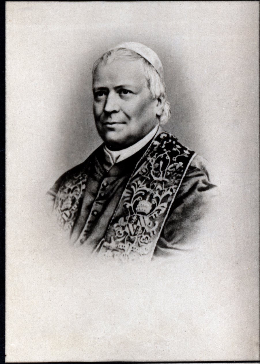 Portrait of Pope Pius IX by French Photographer