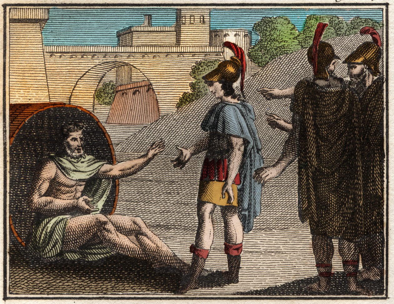 Alexander the Great Visiting Diogenes of Sinope by French School