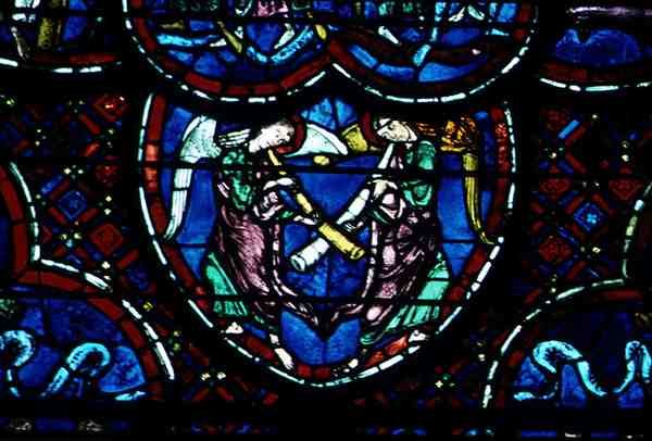 Angels and Trumpets at the Last Judgement by French School