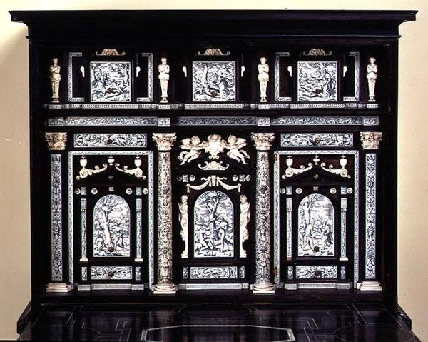 Cabinet decorated with scenes from the Book of Genesis by French School