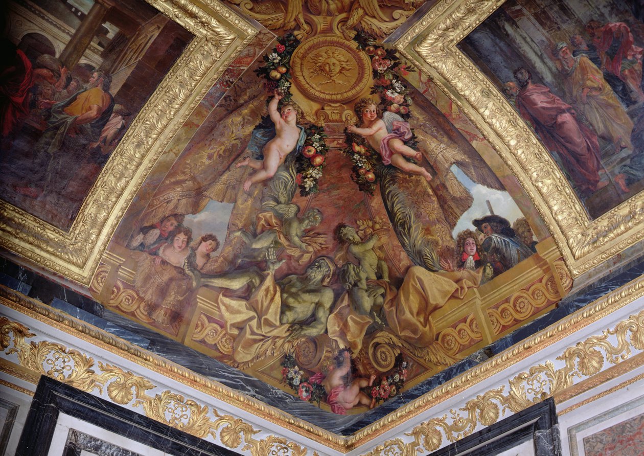 Design in the Corner of the Salle des Gardes de la Reine by French School