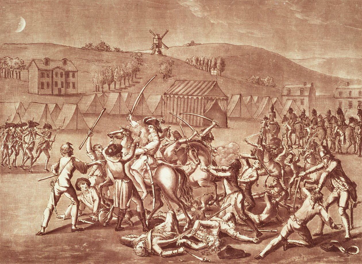 Evening Attack on the Grenelle Camp, 23 Fructidor Year 4 by French School