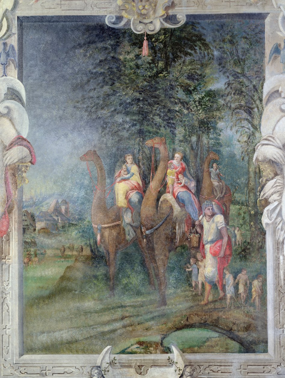 Exodus Scene on the Chimney in the Room of Madeleine de Savoie, Chateau d