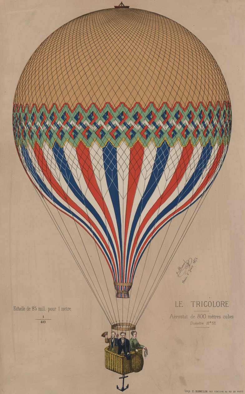 French Le Tricolore Balloon by French School