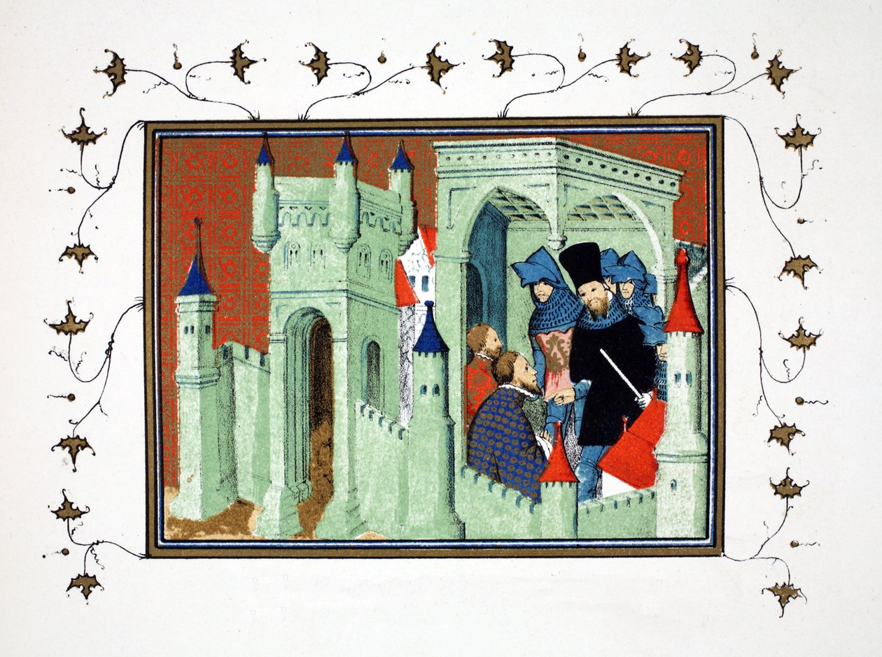 Interior of Chester Castle When the Dukes of Exeter and Surrey Deliver the King