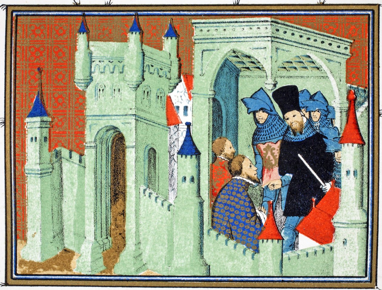 Interior of Chester Castle When the Dukes of Exeter and Surrey Deliver the King