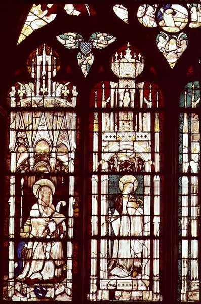 Simon Aligret and his Nephews with St. Simon and St. Catherine, from the Chapel of St. Joseph by French School