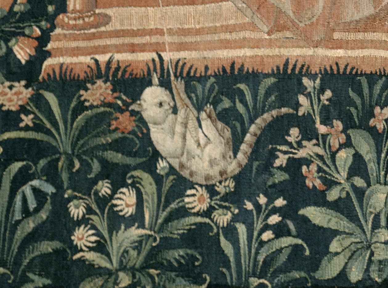 La Vie Seigneuriale: Reading (detail) by French School