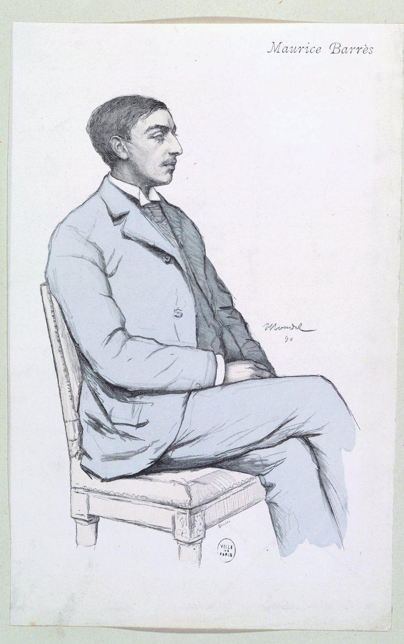 Maurice Barres (1862-1923) by French School