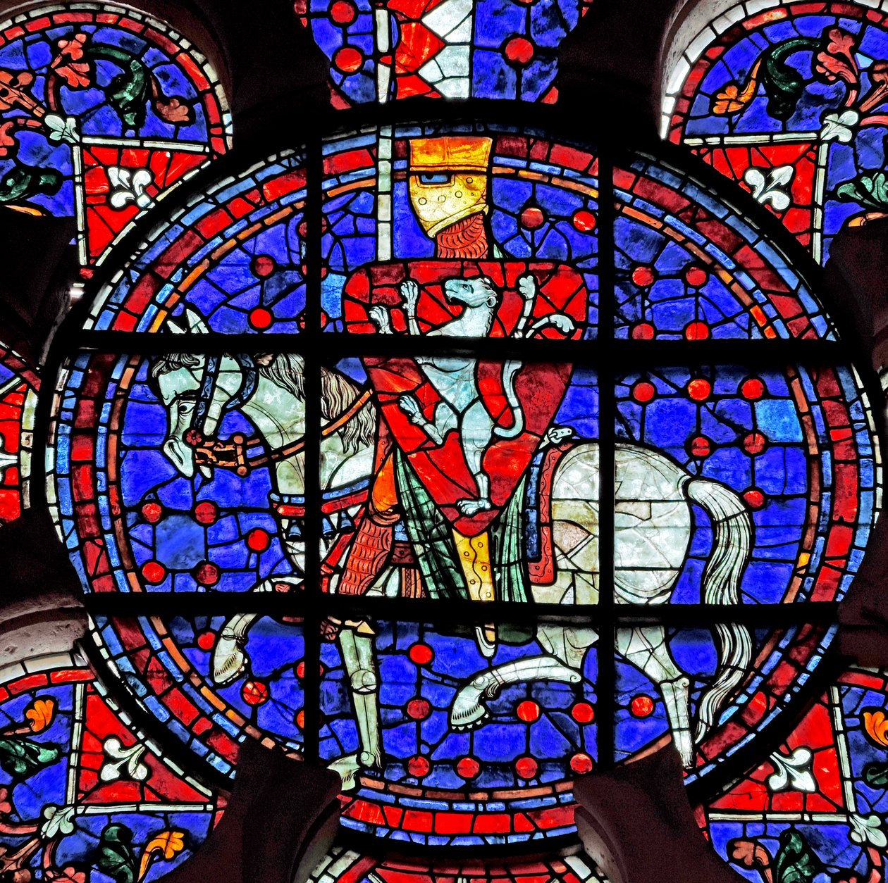 Rose Window Depicting Simon de Montfort, Chartres Cathedral by French School