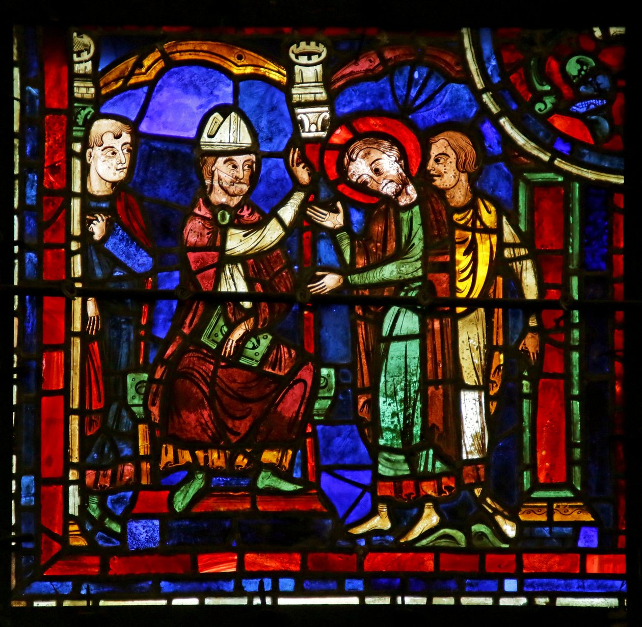 Scene from the Life of St. Martin, Chartres Cathedral by French School