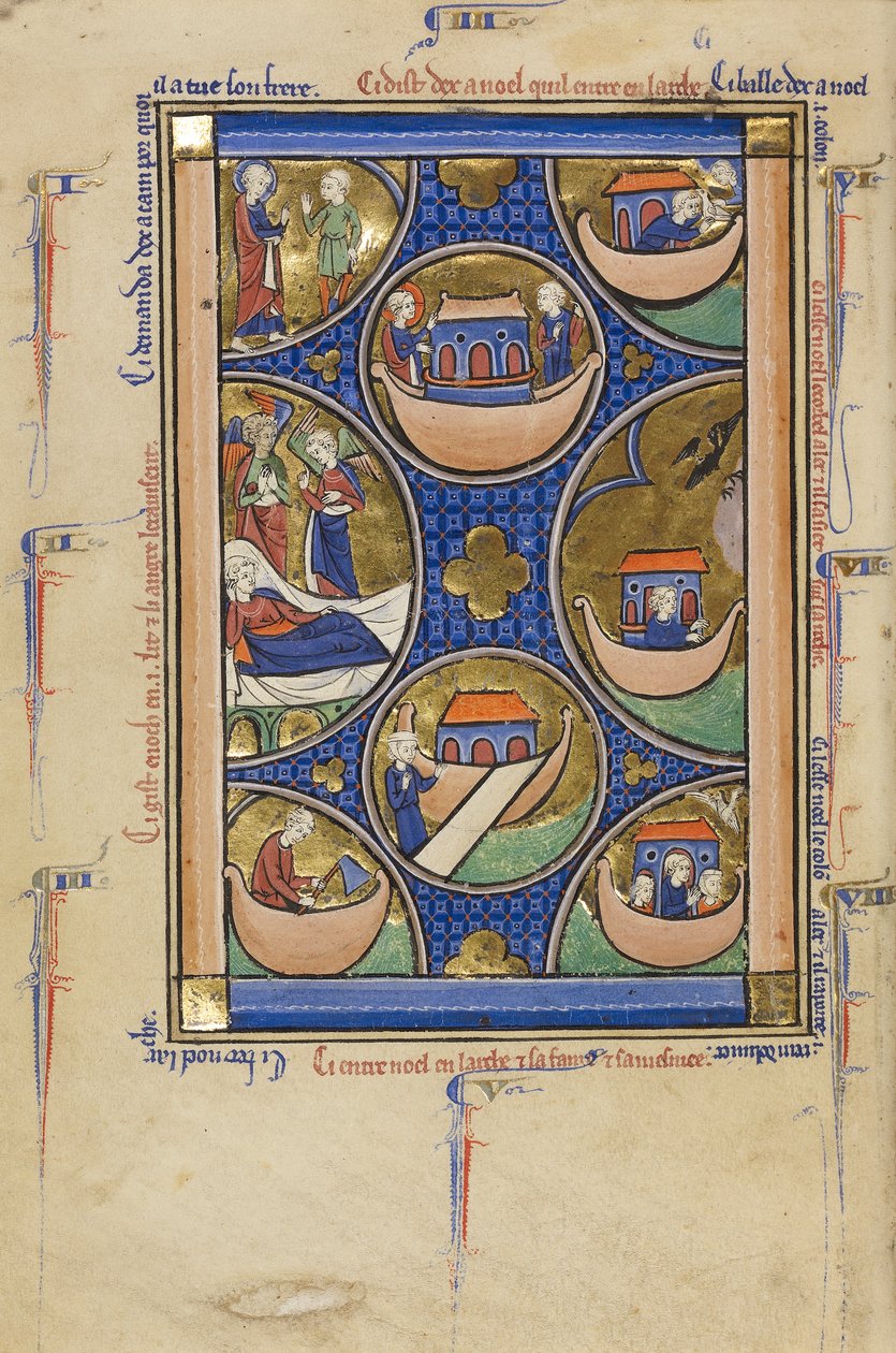 Scenes from the Life of Noah, c.1250-60 by French School