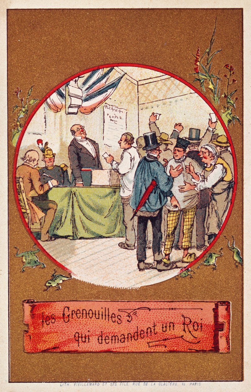 The Frogs Who Desired a King by French School