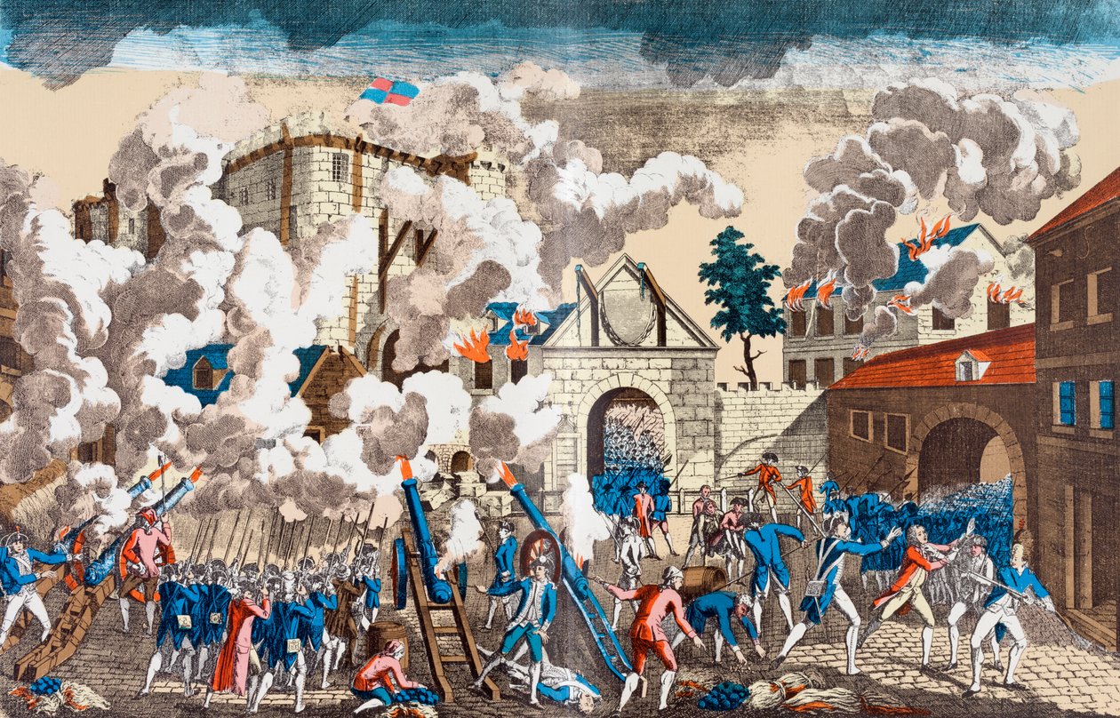 The Storming of the Bastille, 14 July 1789 by French School