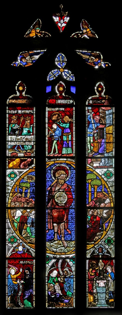 Window Depicting Saint John the Baptist by French School