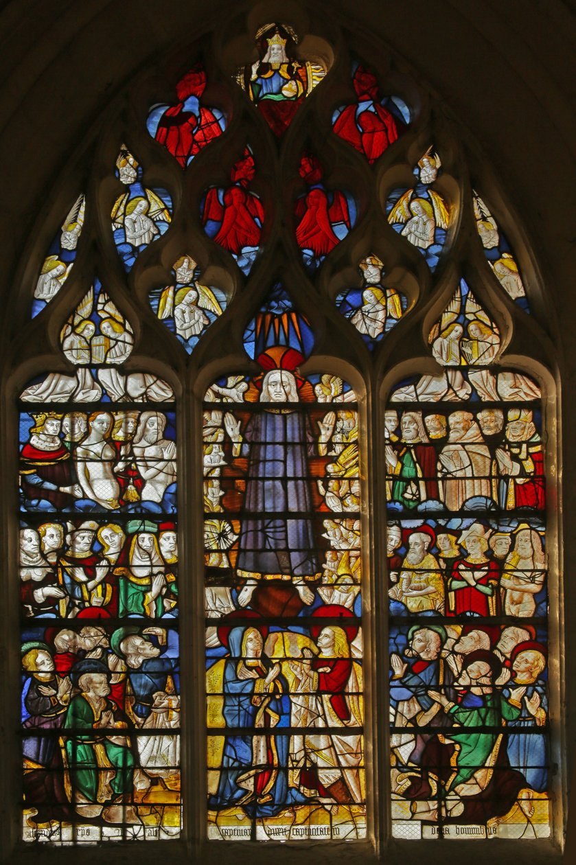 Window depicting the Second Coming of Christ by French School