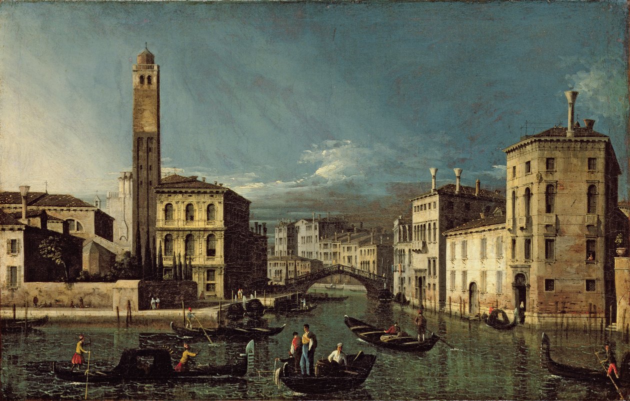 Canal Scene, Venice by Giovanni Antonio Canal