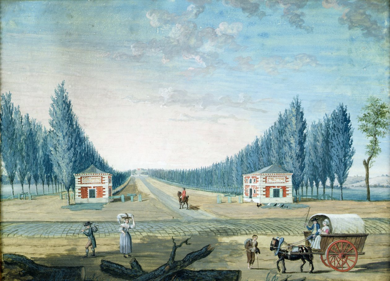 Entrance of the Parc du Raincy by 1717 1806 Carmontelle
