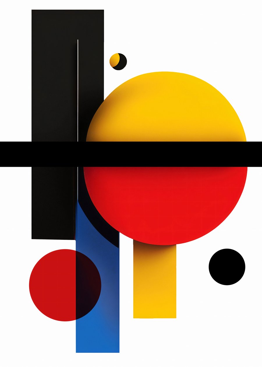 Abstract Geometric Shapes Aesthetic Wallpaper by F. Abderrahim