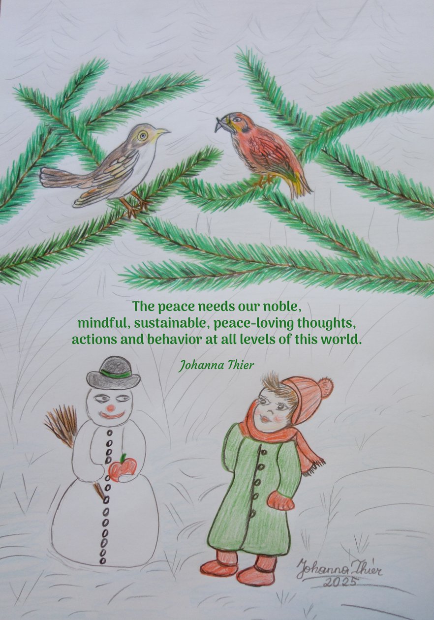 Calmness, Silence, Peace, Joy by Johanna Thier