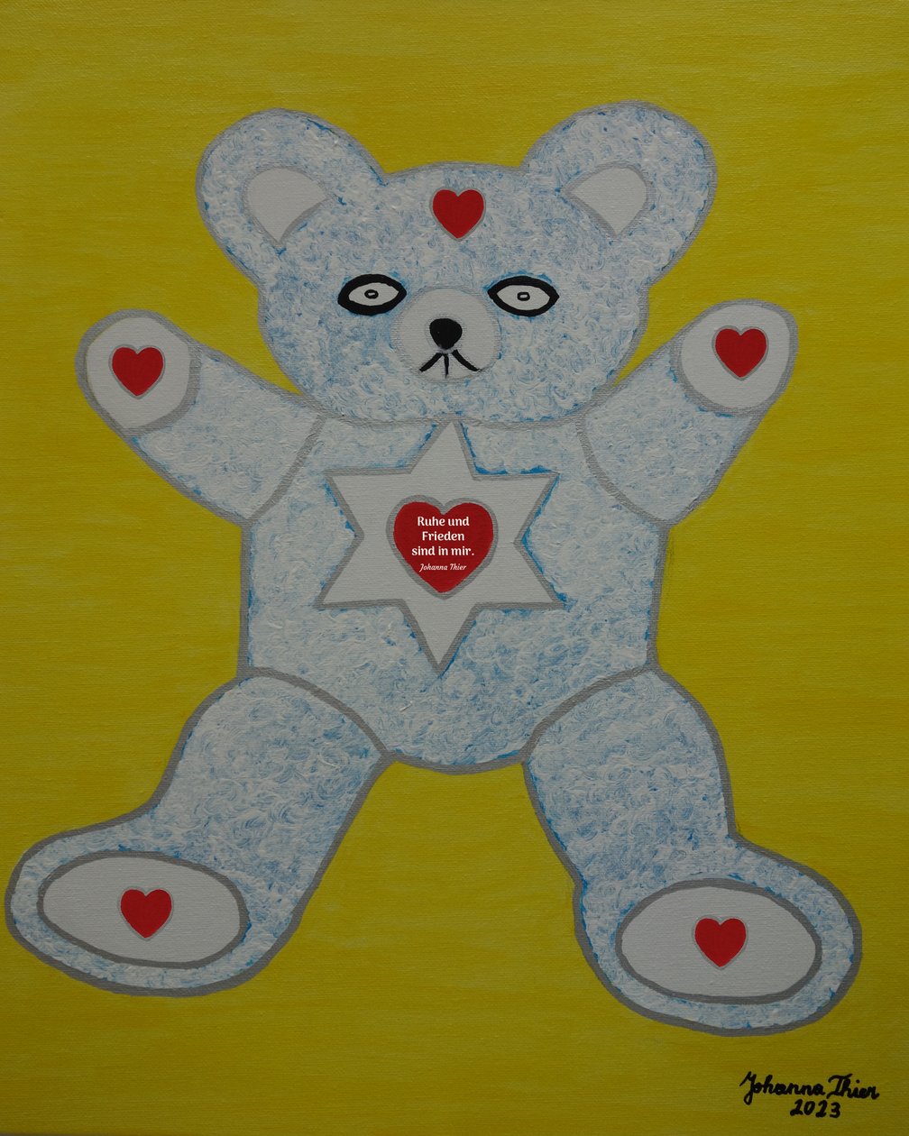 Rosental Peace Teddy by Johanna Thier