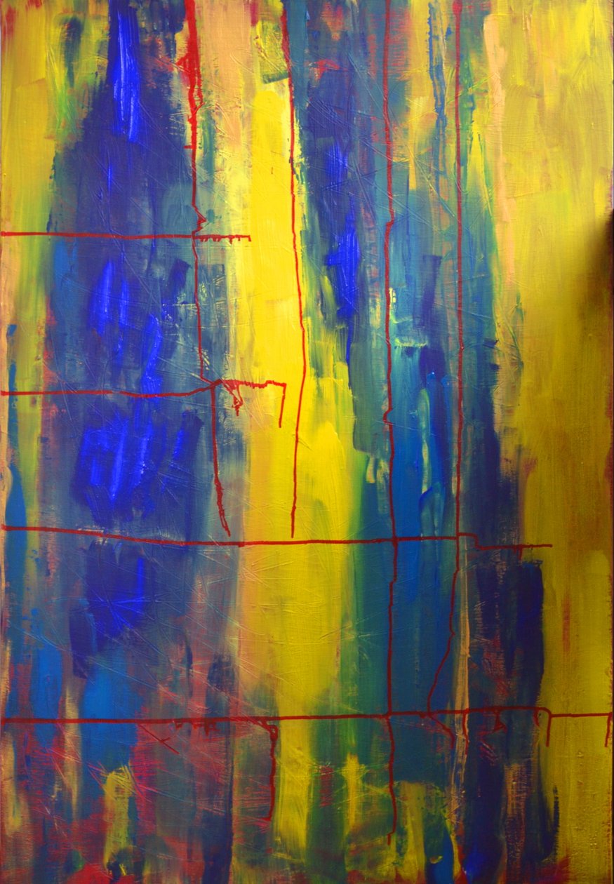 Blue, Yellow by Alexandra Gertrud Maria Marx