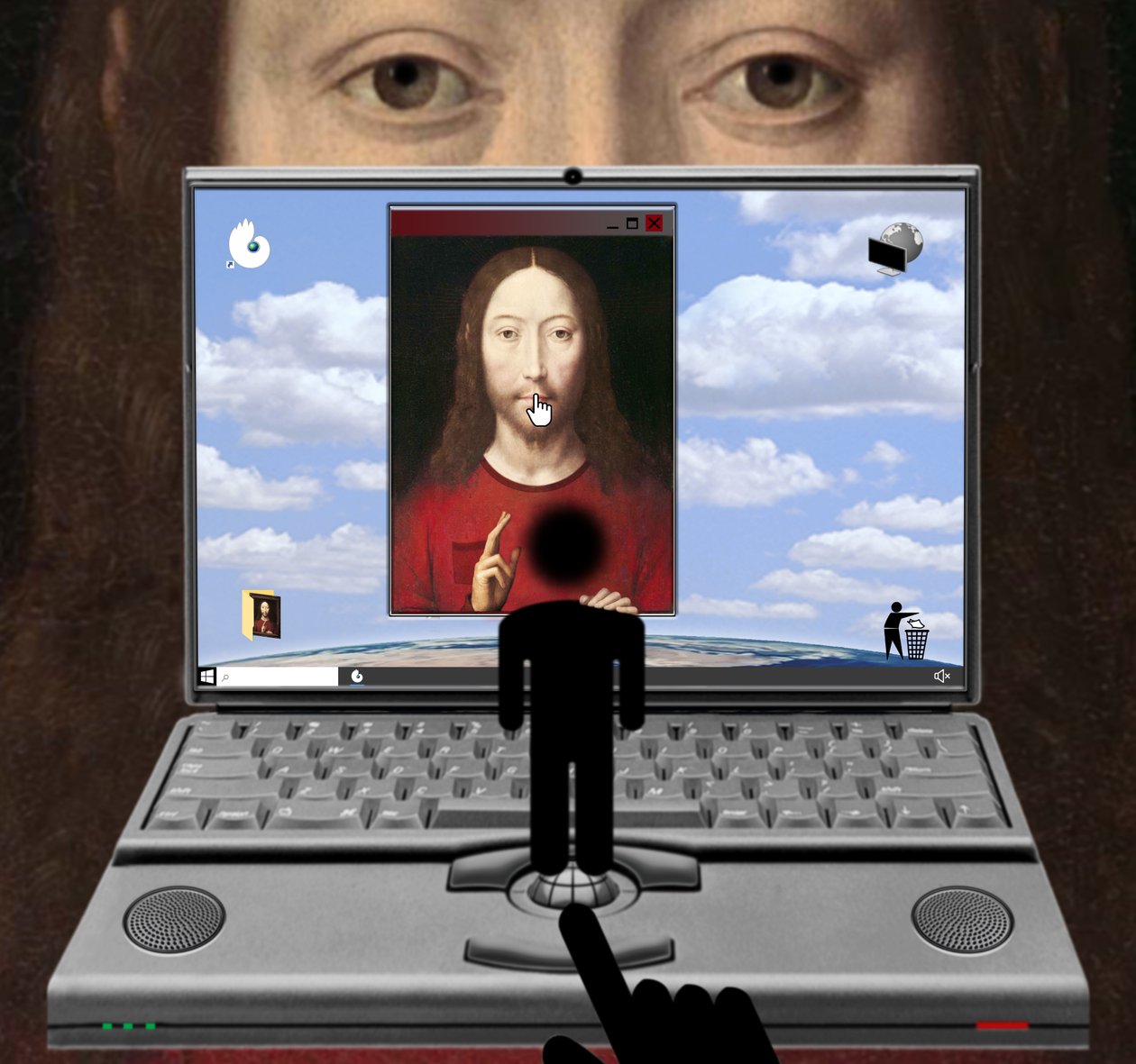 Sei Still! (aus der Serie Windows) by Alexander Eibach
