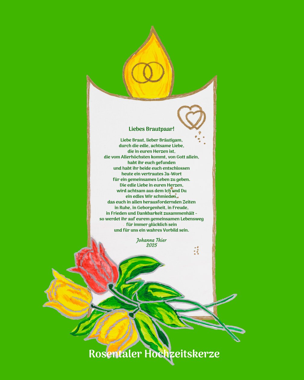 Rosental Wedding Candle by Johanna Thier