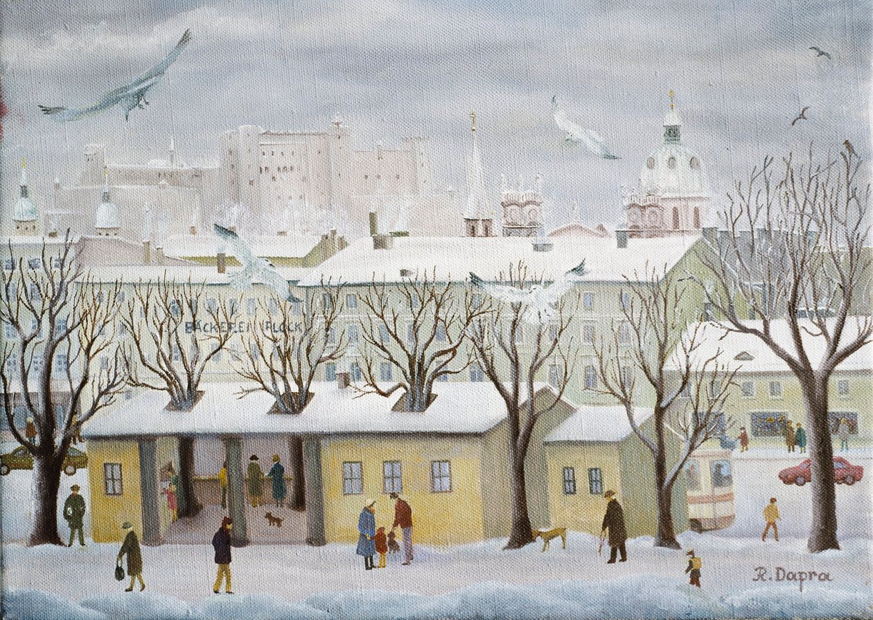 At the Salzach by Regine Dapra