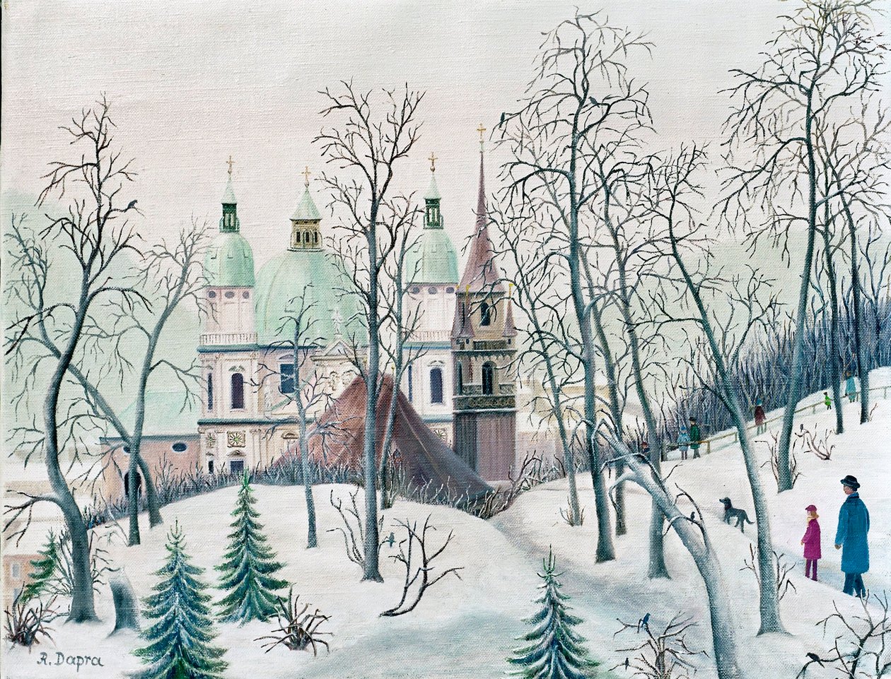 Cathedral and Franciscan Church in Winter by Regine Dapra