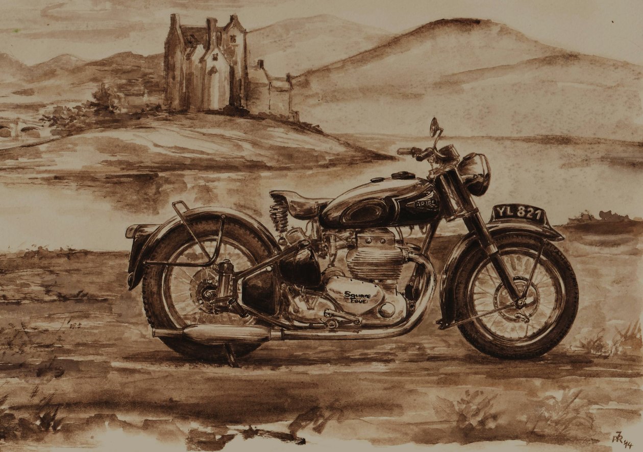 Ariel Square Four 1948 by Jörg-Peter Rabe