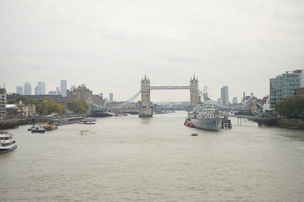 London Bridge Over the River Thames in the Heart of London by Albert Mansour