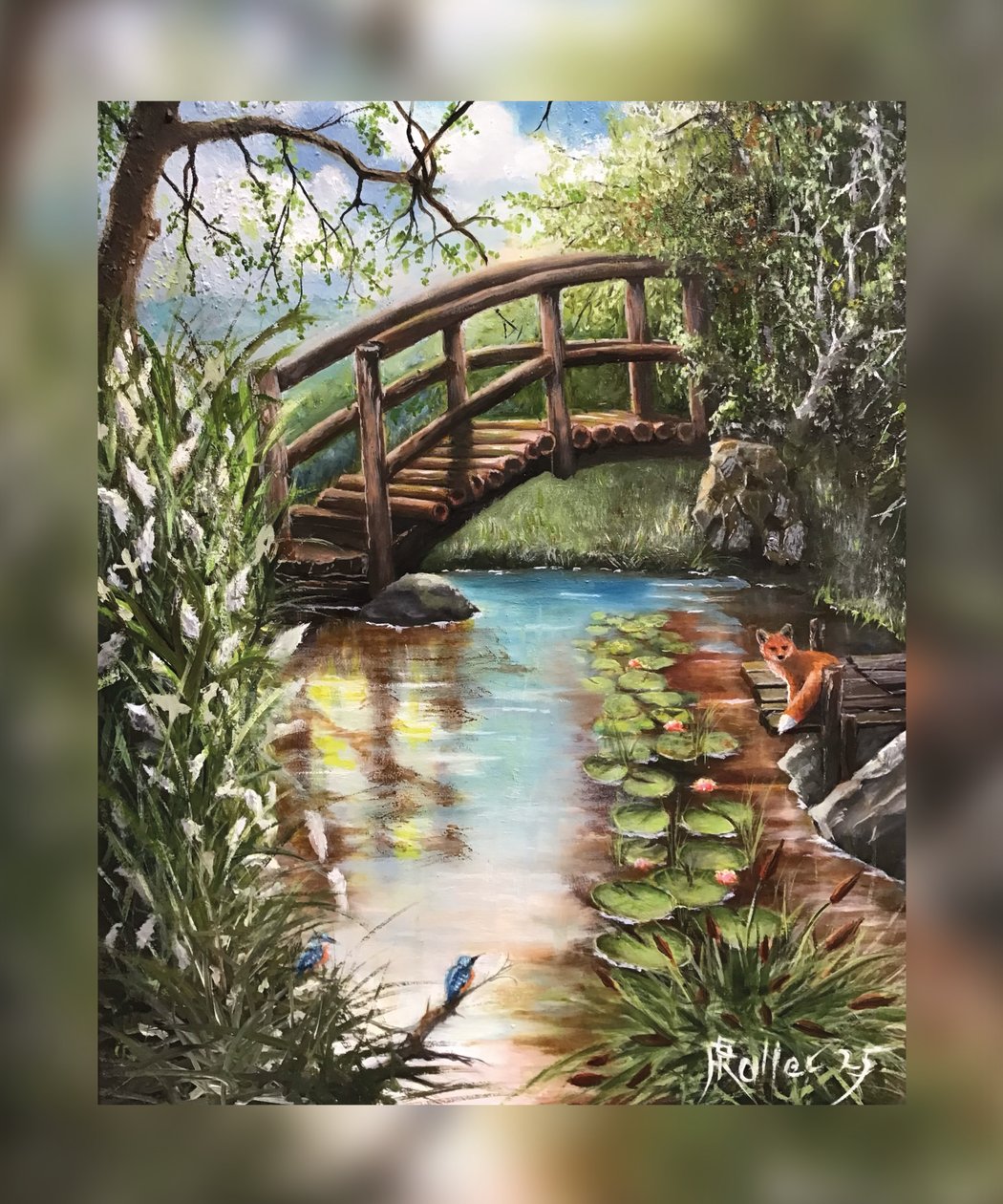Harmony at the Water Lily Pond by Faller Rüdiger - Tician