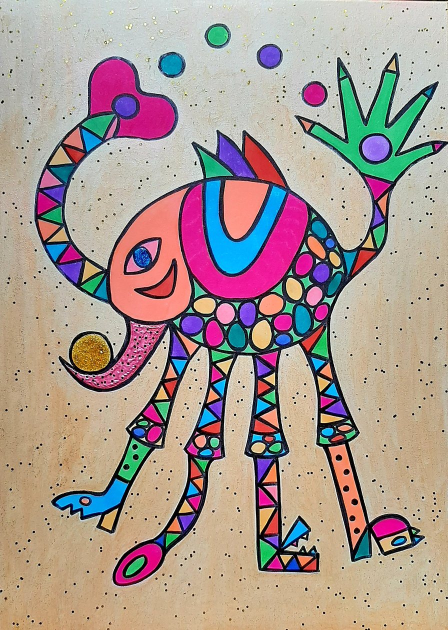 Giraffe Pig by Steffi_Seiler_Art