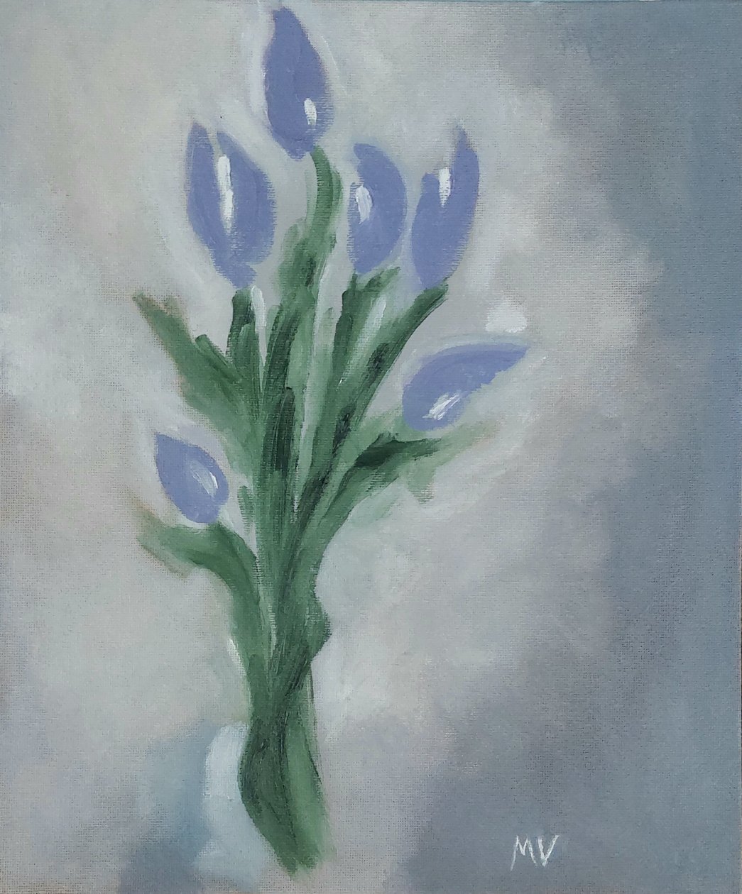 Lilac tulips by M. Vet