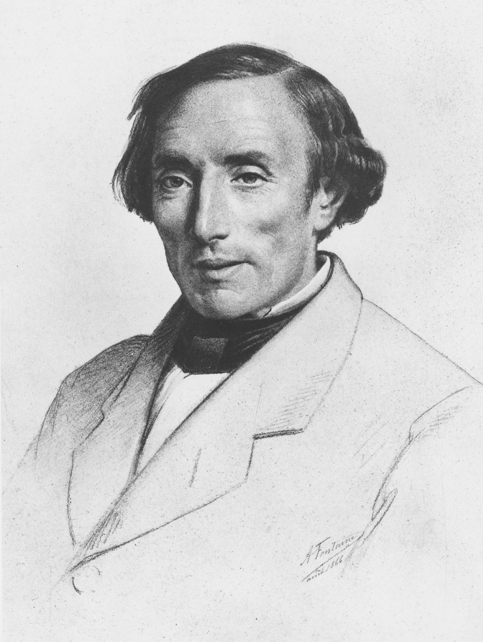 Ernest Bersot, 1866 by A. Fontaine
