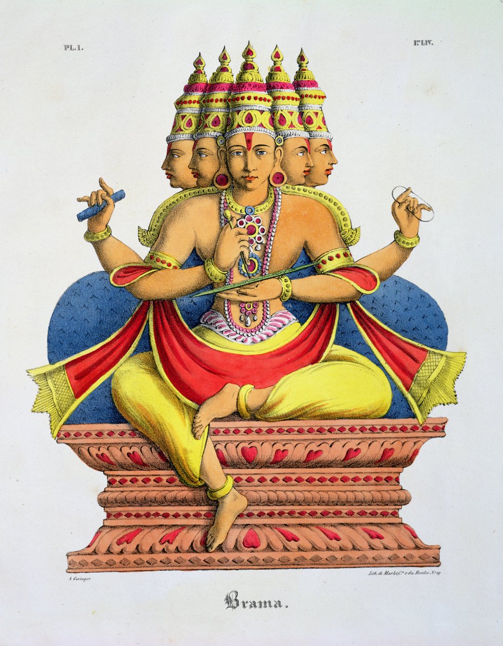Brahma, engraved by de Marlet by A. Geringer