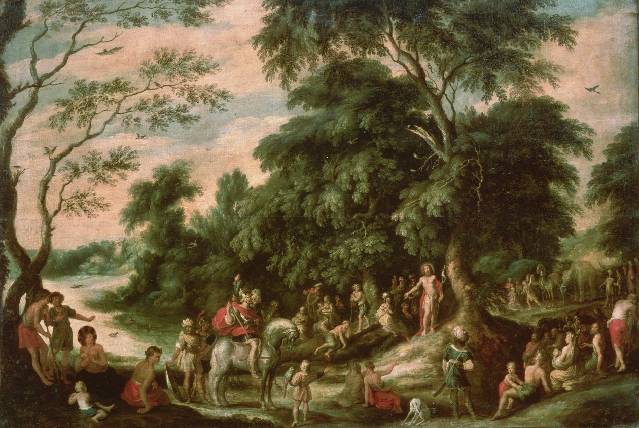 St. John the Baptist Preaching by A. Keyrinx