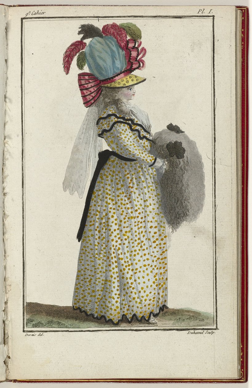 Cabinet des Modes ou les Modes Nouvelles, 15 March 1786, pl. I by A.B. Duhamel