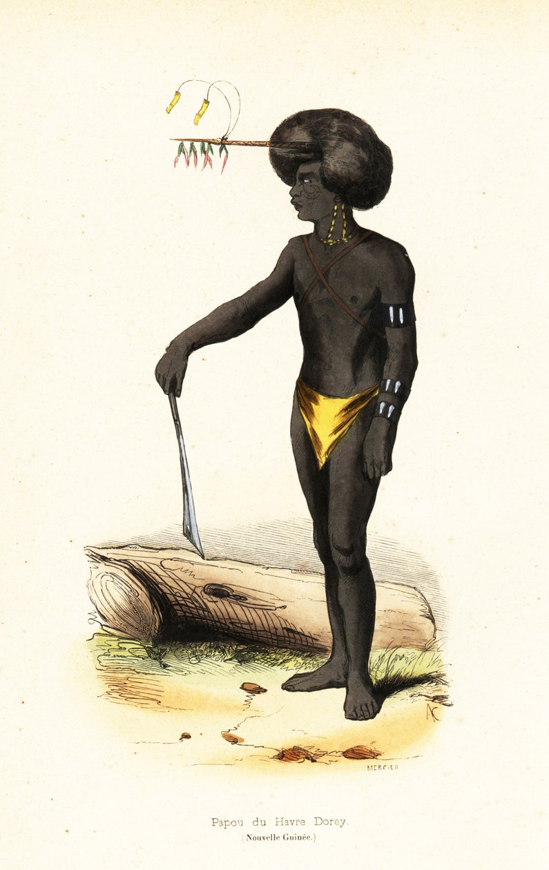 Papuan man of Dory Harbour, West Papua by AC AC