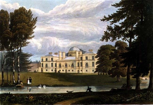 Chiswick House, engraved by Robert Havell and Son by A.V. Copley (after) Fielding