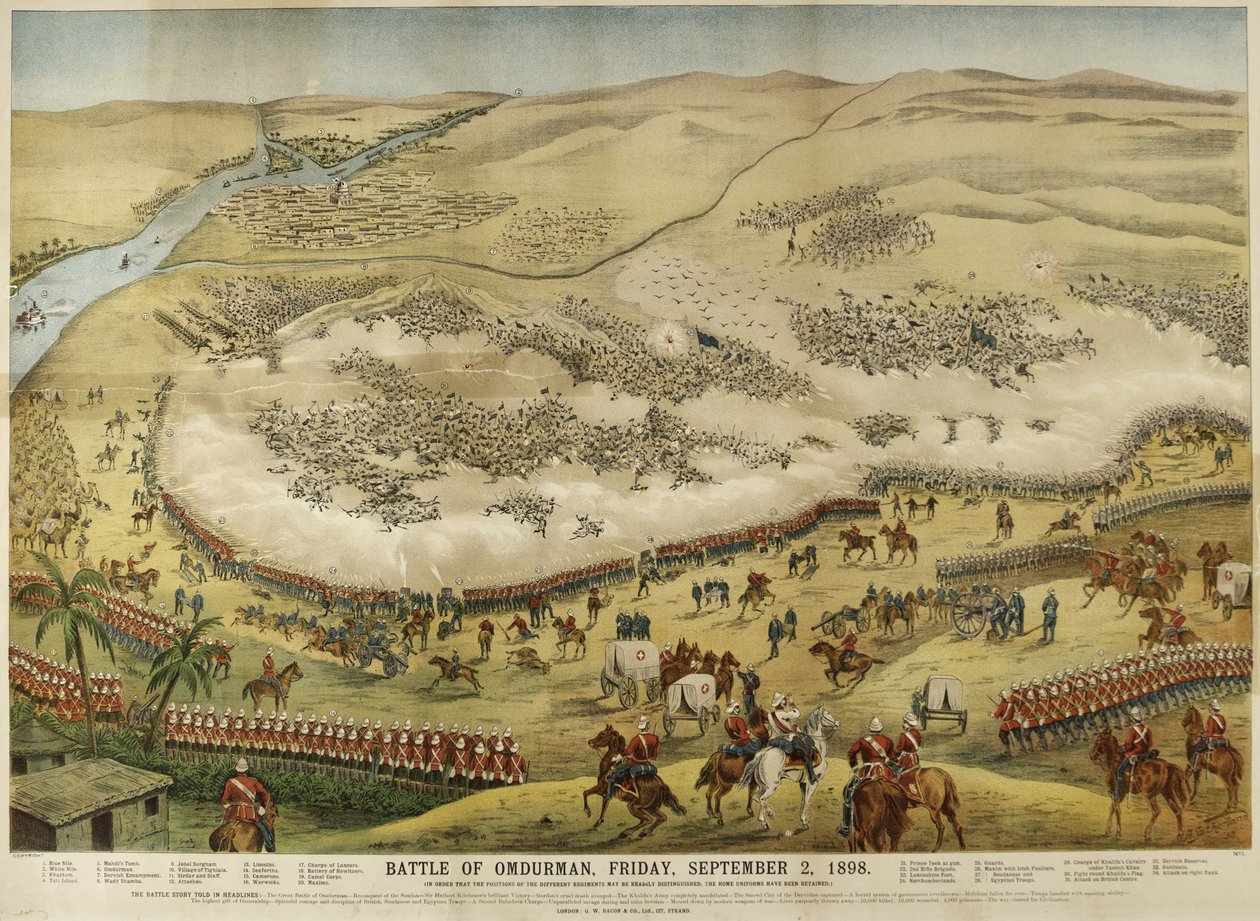 Battle of Omdurman, Friday, September 2 by A. (after) Sutherland