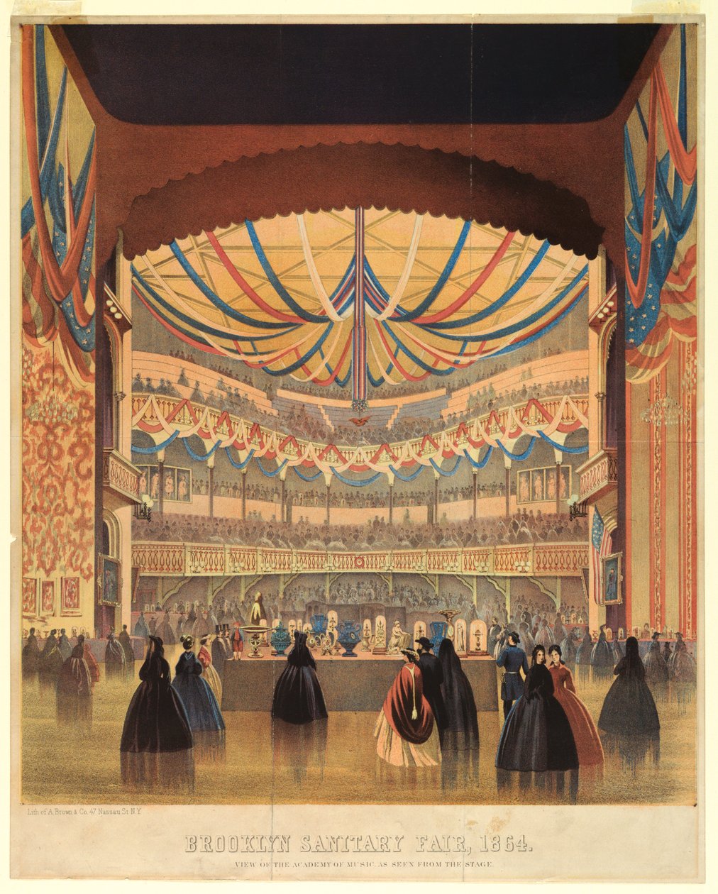 Brooklyn Sanitary Fair of 1864, the Academy of Music by A. Brown and Company