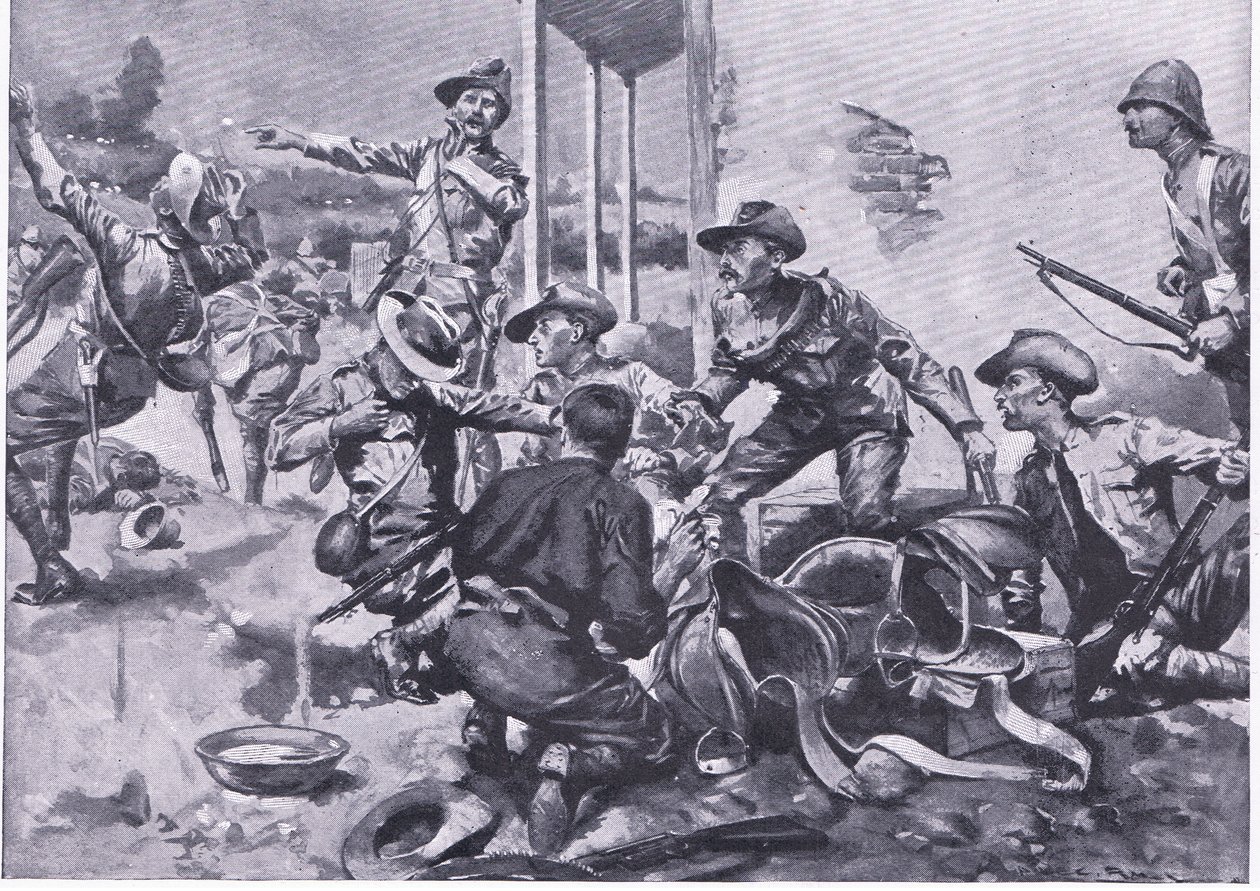 The Attack on Hamel Fontein Farm, from After Pretoria: The Guerilla War by A. C. Ball