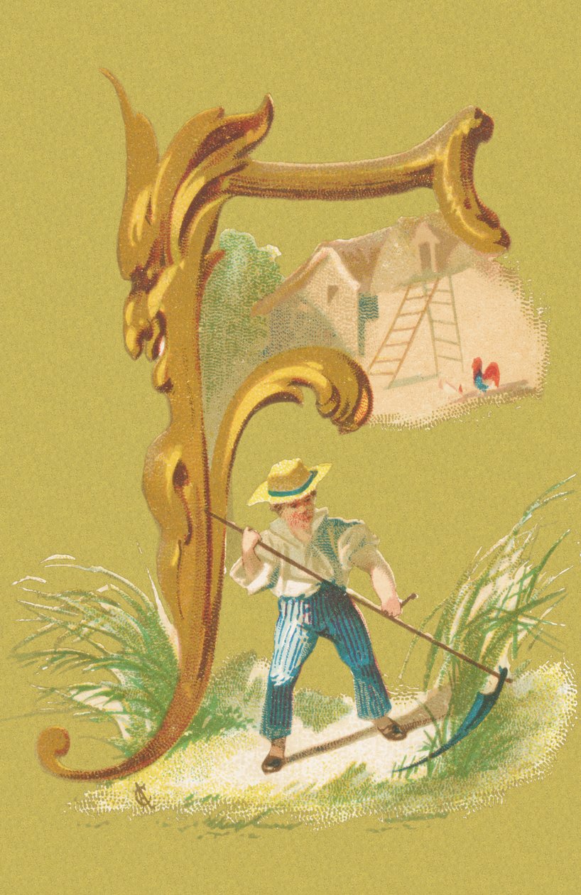 F: Mower, Fake, Hay, Farm by A. Cordier