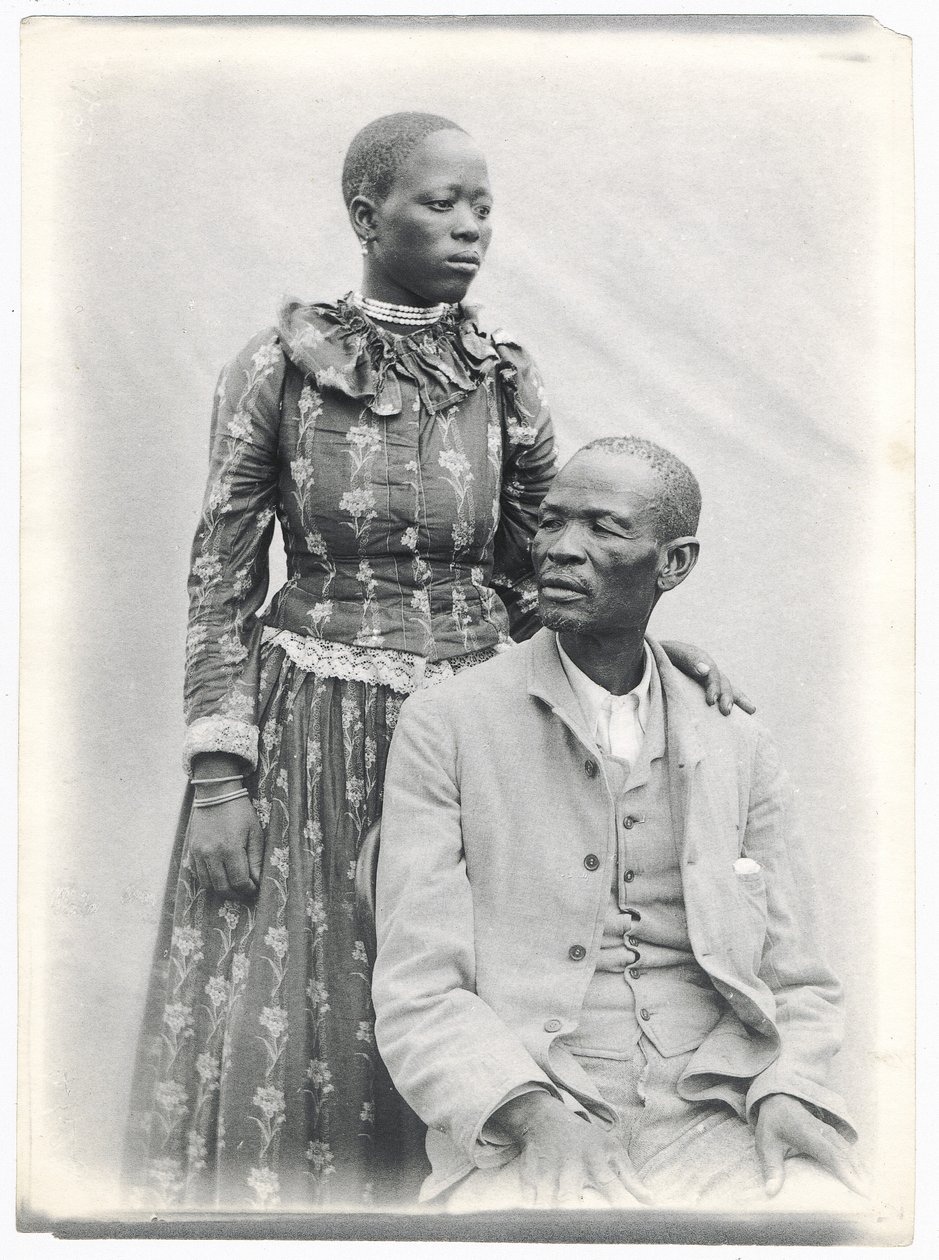 Khama and His Wife, c.1910 by A. E. Hargreave