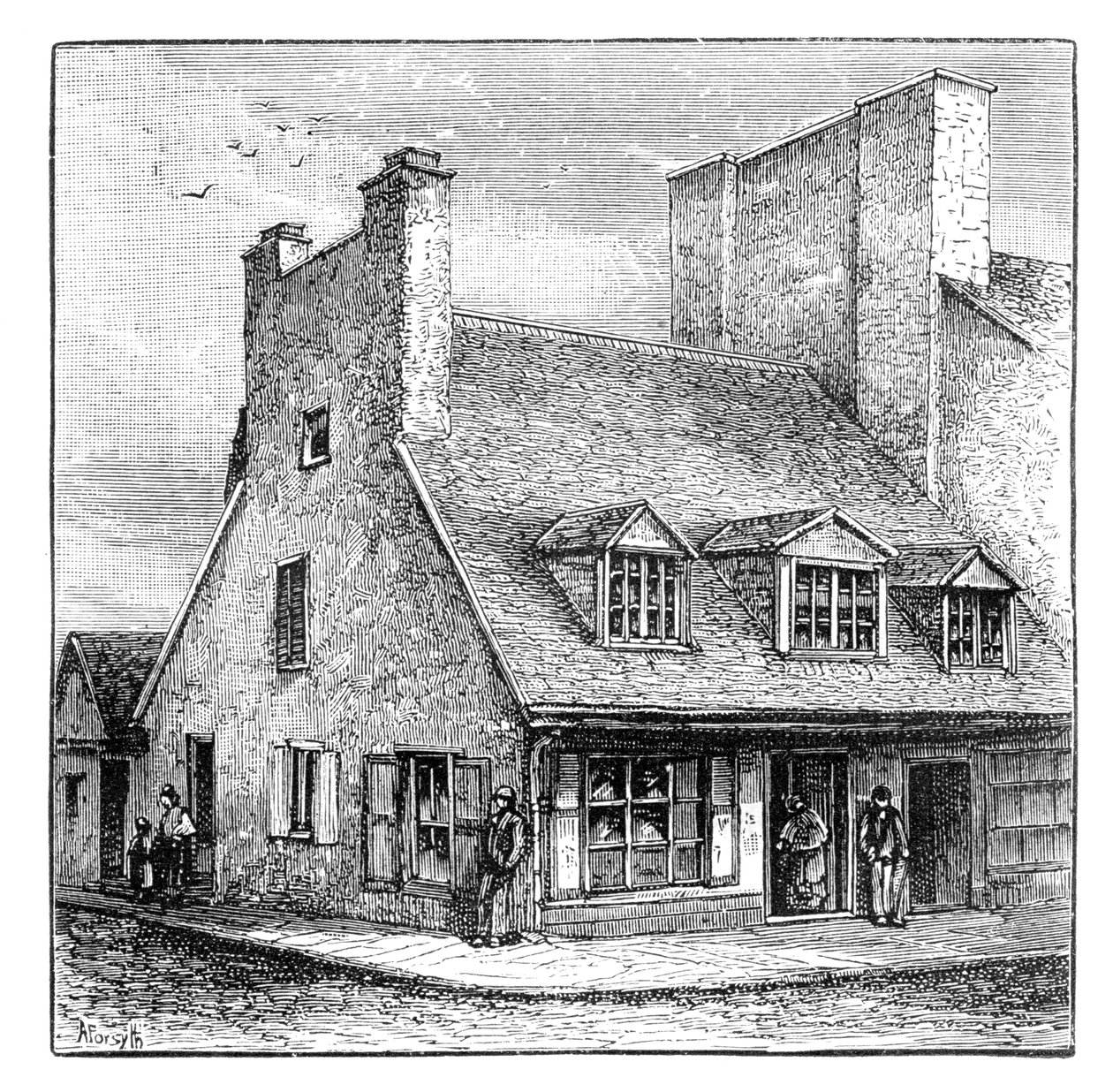 Old French House, Quebec, Canada by A. Forsyth