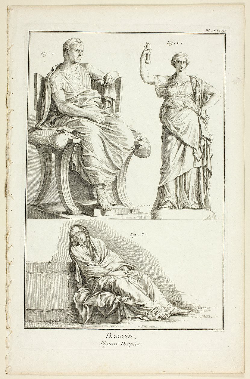Design: Draped Figures, from Encyclopedia by A. J. Defehrt