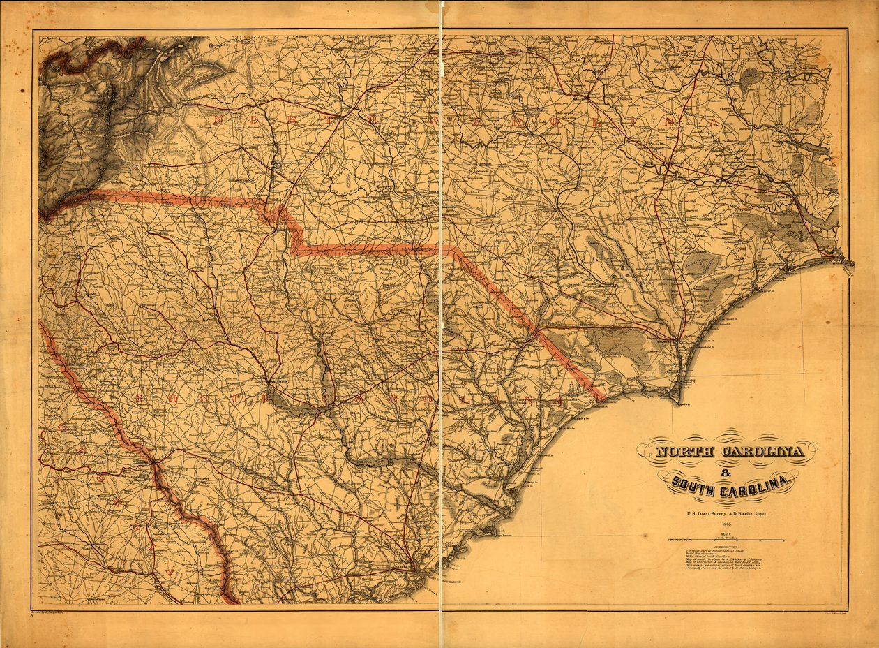 Civil War Map by A. Lindenkohl